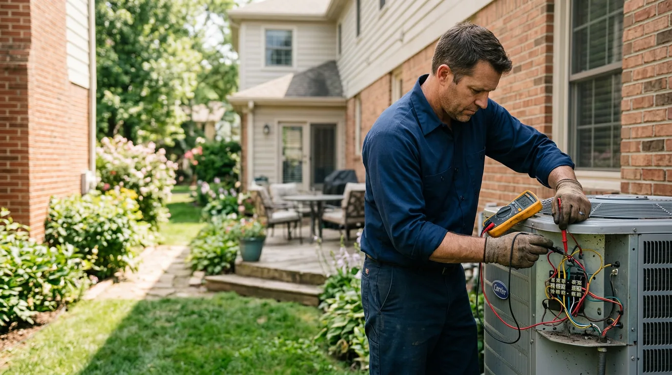HVAC technician working near Goodwin, AR